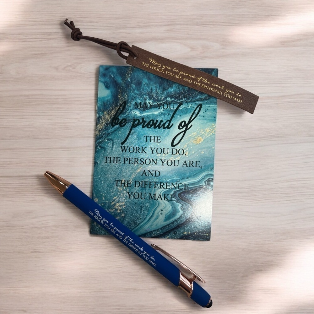 Appreciation Gift Thank you Gift Set engraved Pen and Book | May you be proud